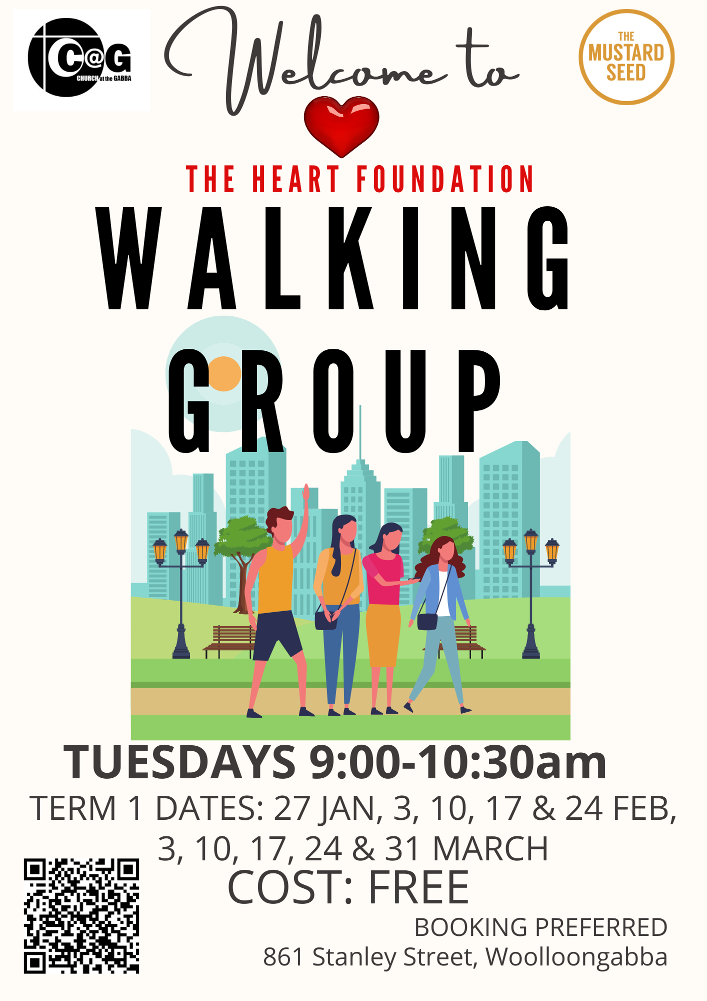 Flyer for walking group