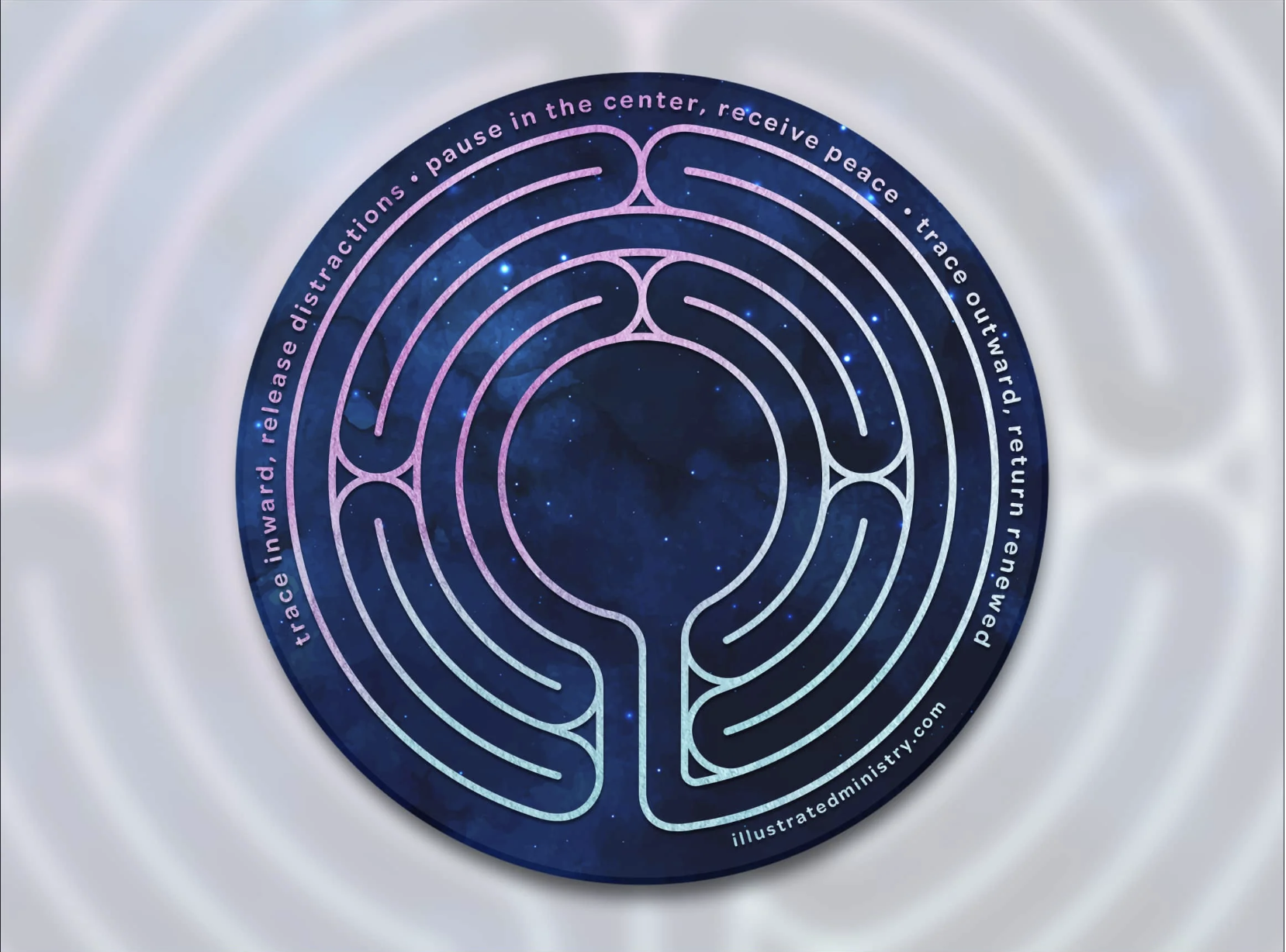 A sticker prayer labyrinth available from Illustrated Children's Ministry