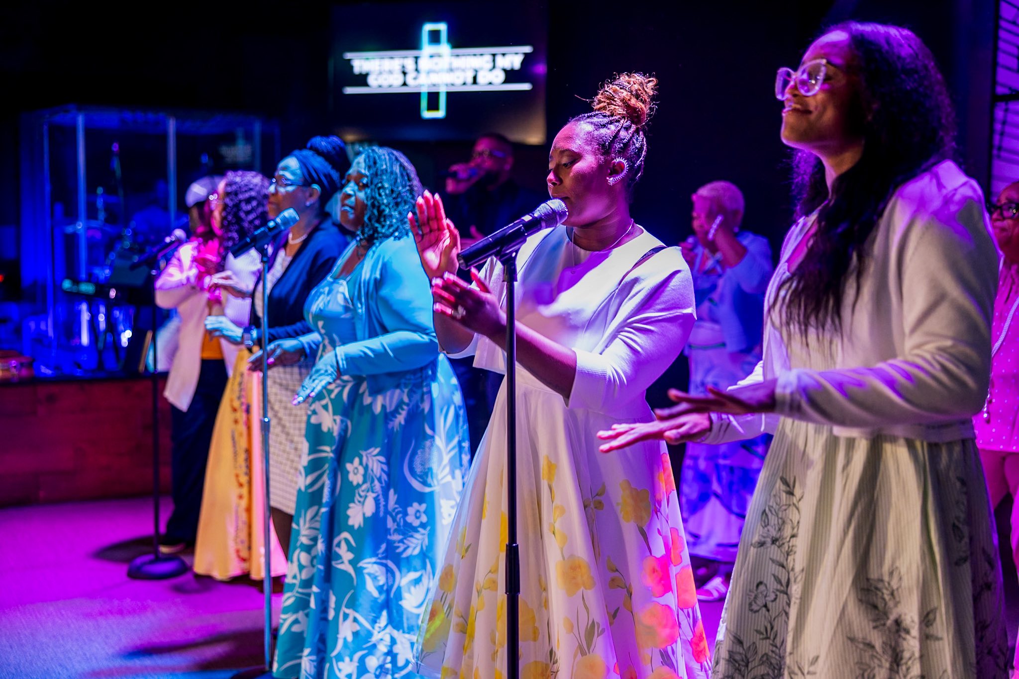 Word of Life Church congregation worshiping together