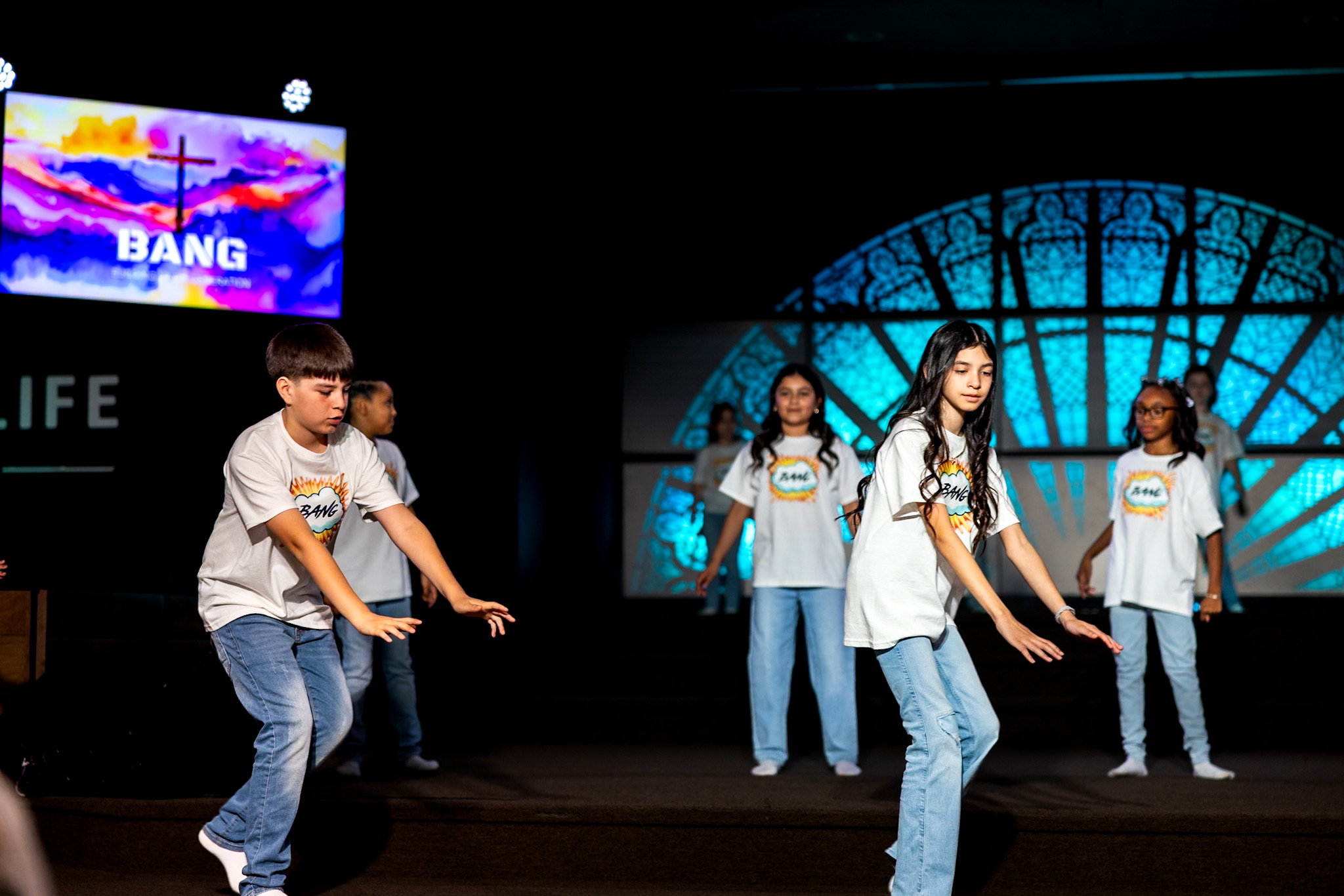 BANG Dance Team students preparing to minister through dance