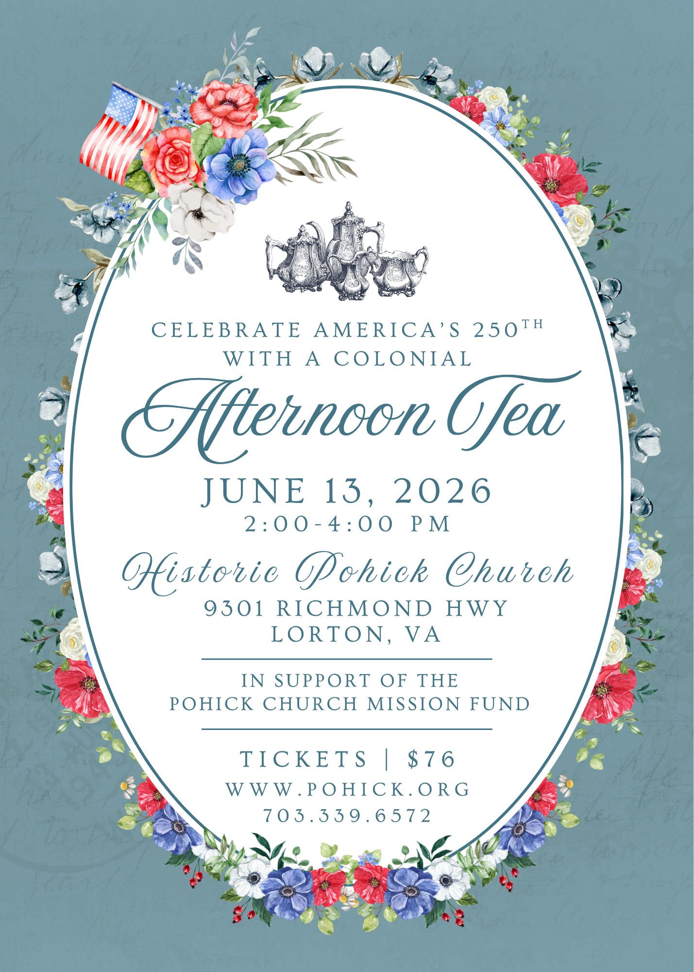 America's 250th Colonial Afternoon Tea