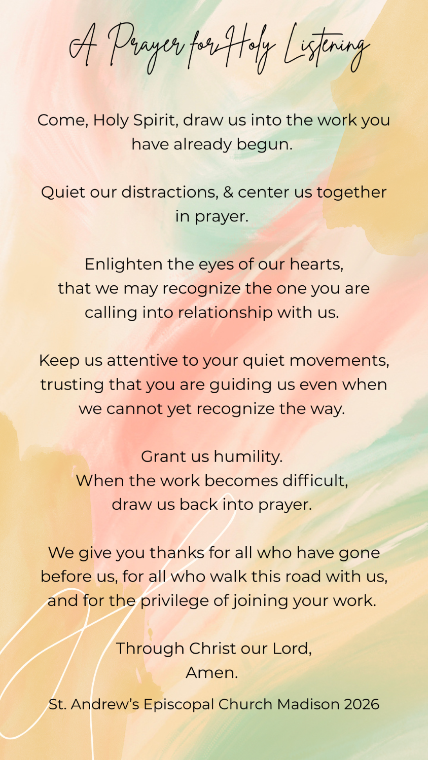 Prayer for Listening and Discernment