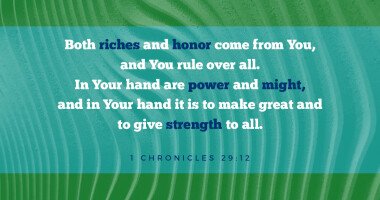 1 Chronicles 29:12