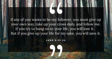 Luke 9:23