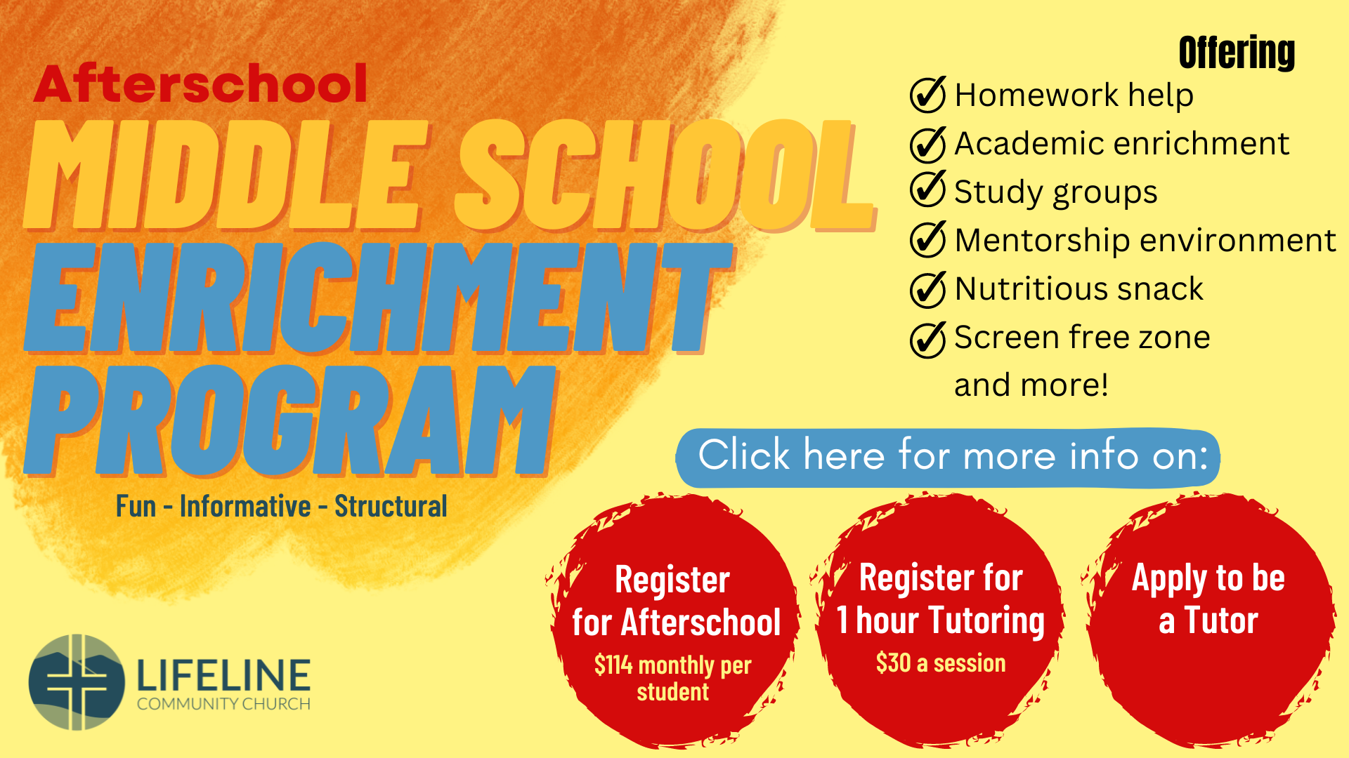 Middle School Enrichment Program - click here