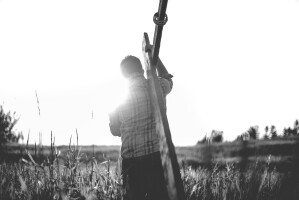 Man Carrying Cross