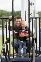Father & Son on Playground