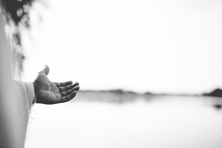 Jesus Reaching Out With Hand 8 