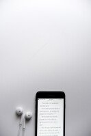 Bible Phone Headphones iPhone Devotions Reading Listen Flatlay (24)