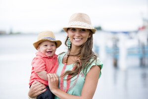 Mother Woman Son Baby Child Happy Family (2)