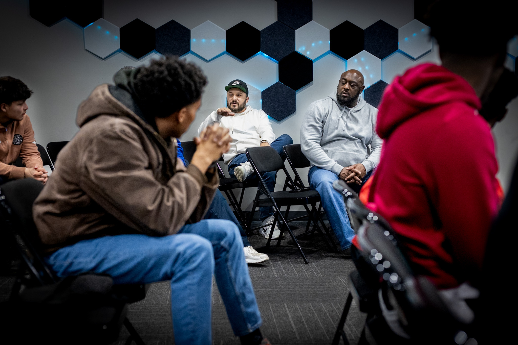 Men gathered at Word of Life Church Strong Tower Men's Ministry