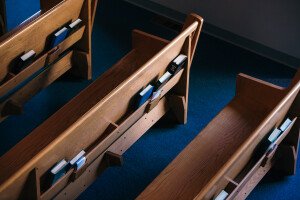 Bibles And Books In A pew