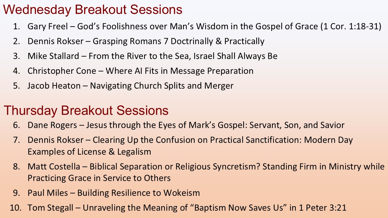 Pastor's Conference